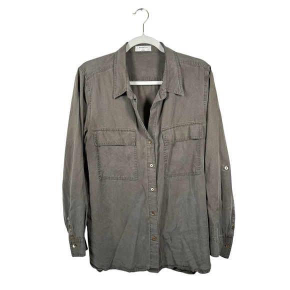 Babaton | Utility Shirt | Large | Light Olive Green | Button-down | Relaxed Fit - Picture 1 of 12